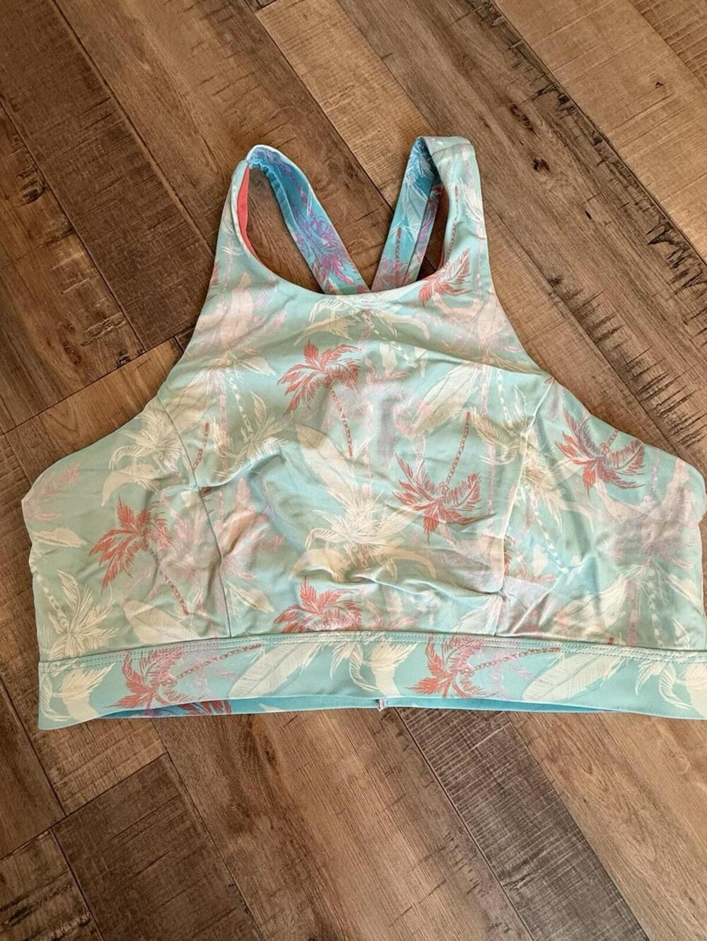 Jolyn Aphrodite Swim Suit Top Adjustable Sz XL Floral